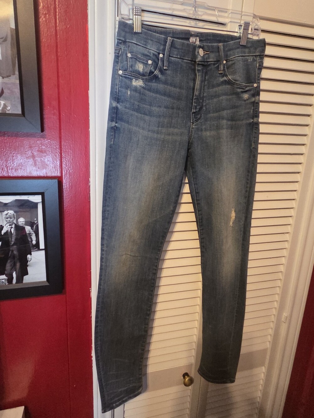 Mint condition!! Mother The Looker Jeans in Graffiti Girl SZ 28 - Picture 4 of 14